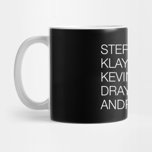 The Death Lineup Stephen Klay Kevin Draymond & Andre Funny Mug